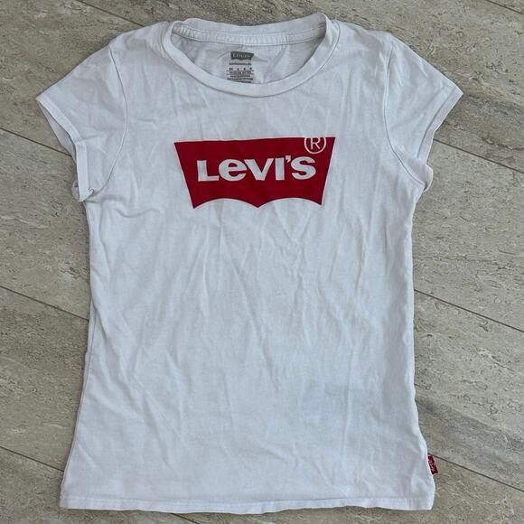 Girls Levi White T-Shirt 6x - Picture 5 of 5